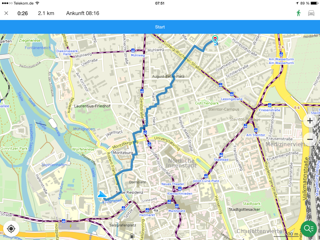 MAPS.ME: Fußgänger-Routing | #geoObserver