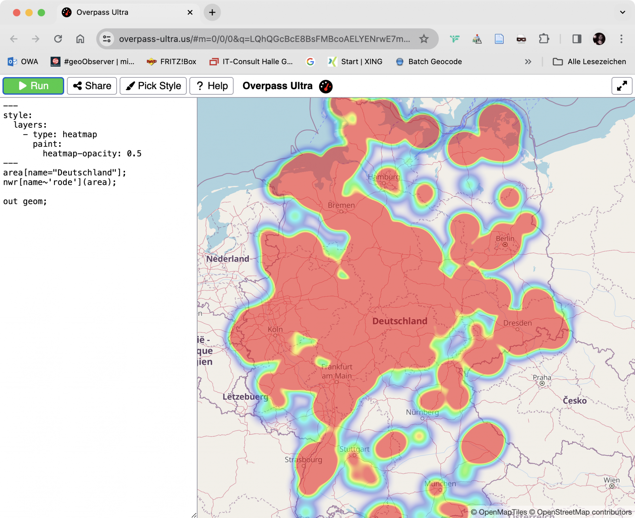 Overpass Ultra & MapLibre: Heatmaps | #geoObserver