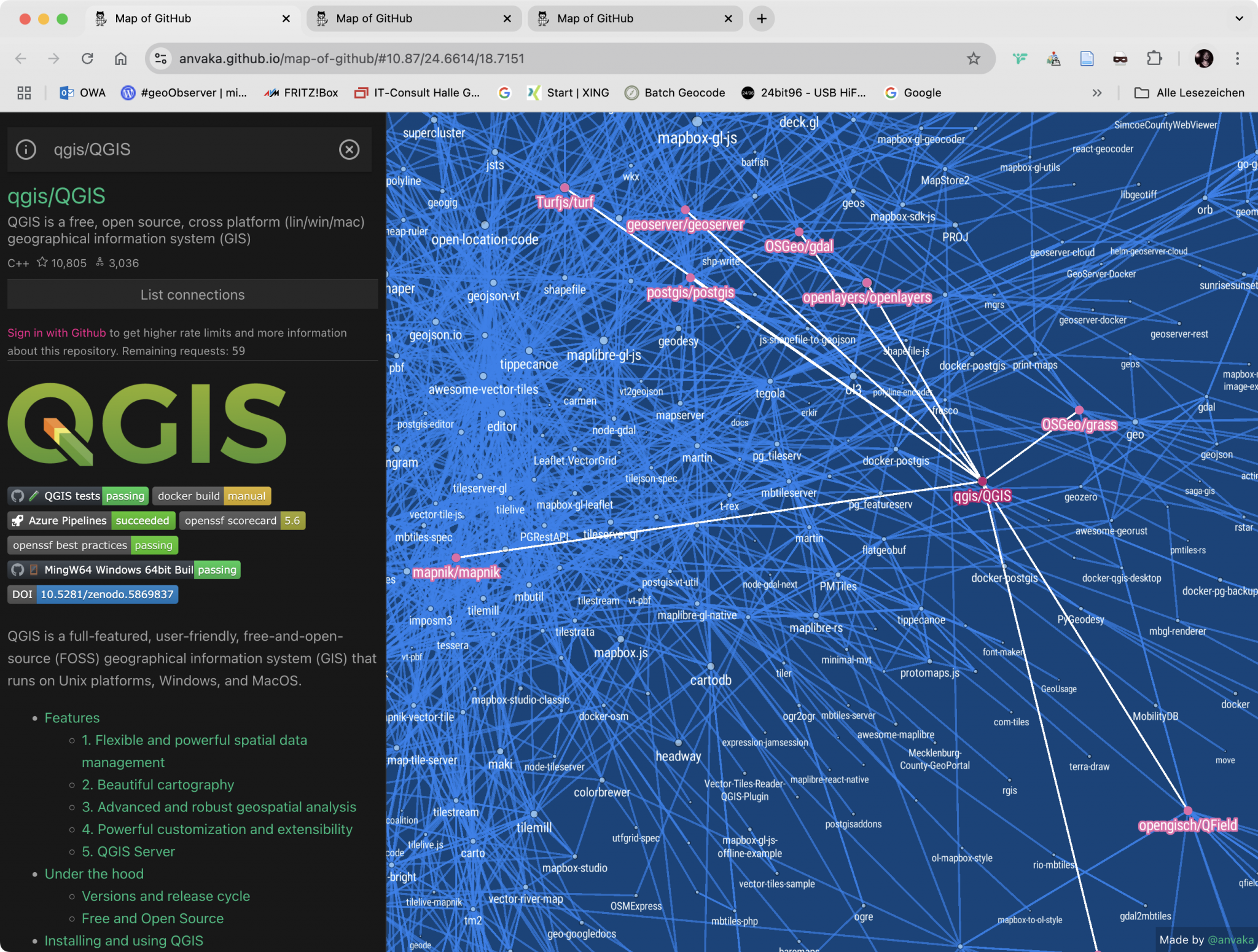 Wie ein Feuerwerk: Map of GitHub | #geoObserver