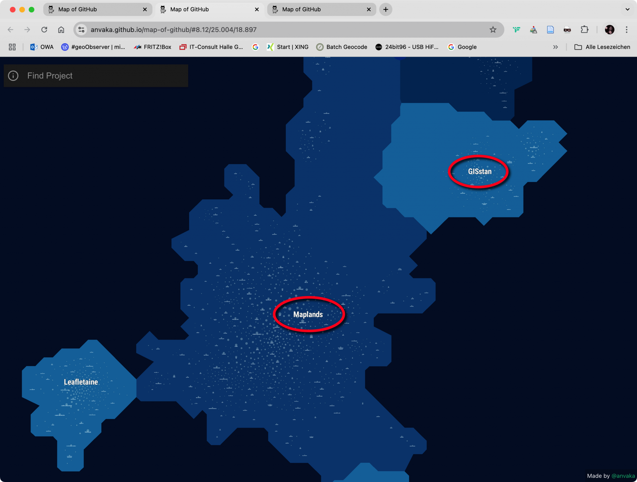 Wie ein Feuerwerk: Map of GitHub | #geoObserver