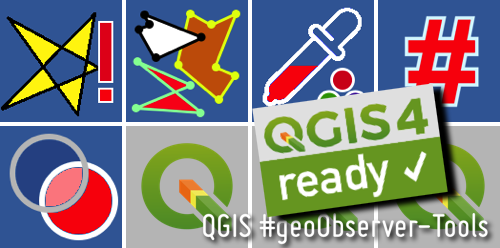 QGIS 4 Ready - Icons der #geoObserver-Tools QGIS 4 Ready - Icons der #geoObserver-Tools